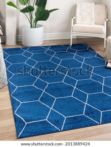 Modern geometric living area rug texture design Royalty-Free Stock Photo #2013889424
