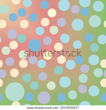 Circle pattern, multicolored (white, yellow, purple, blue), various sizes, red and green background.
Abstract backgrounds for wallpaper, book covers, and fabrics.