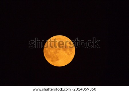 full moon on a midsummer evening europe