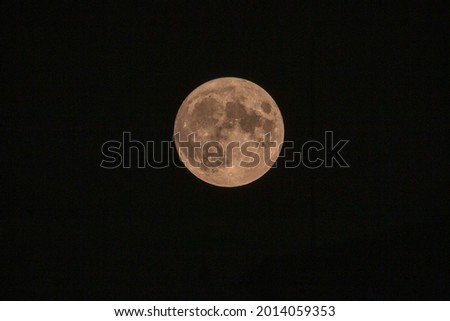 full moon on a midsummer evening europe