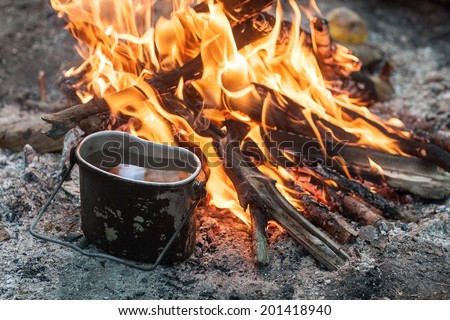 Kettle on the fire
