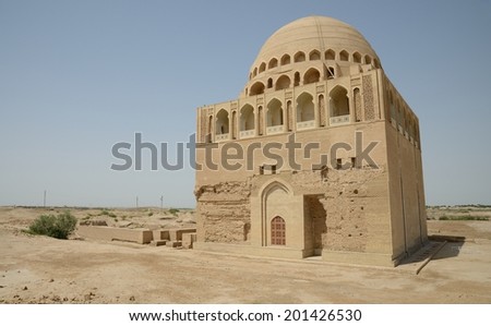 Sultan Sandjar mosque, Merv, Turkmenistan Royalty-Free Stock Photo #201426530