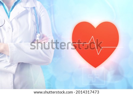 heart care icon, medical background, doctor or nurse with stethoscope, medical safety,medicine,healthcare and insurance concept