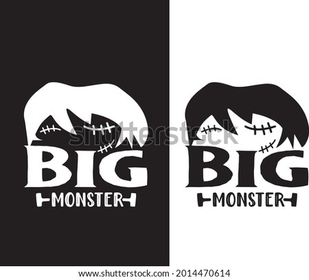 Big monster Design kids t shirt 