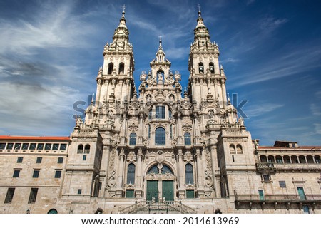 The Cathedral of Santiago de Compostela Santiago, Spain Royalty-Free Stock Photo #2014613969
