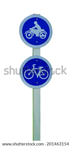 traffic Signs on white background