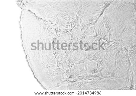 texture of splashing clean water isolated on white background