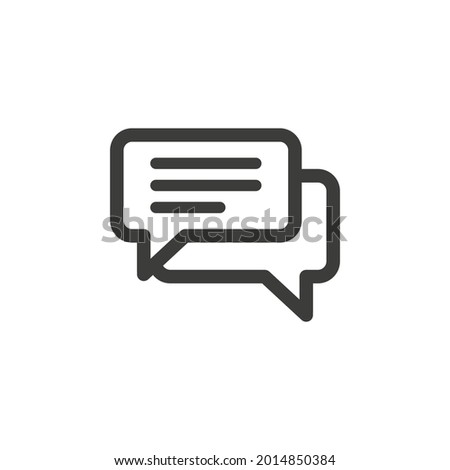 Speech bubbles icon with white background