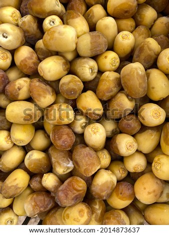 Closeup photo of dates fruits ready for eating