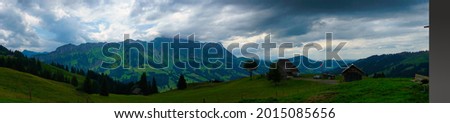 Panorama Picture from a Swiss Moutain