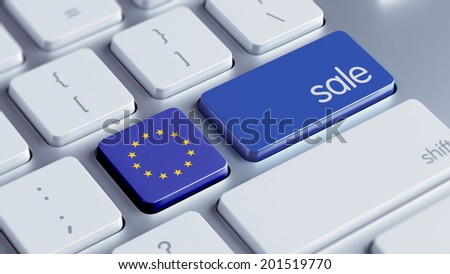 European Union High Resolution Sale Concept