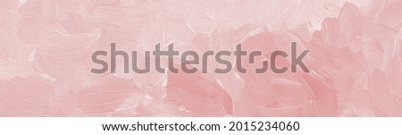 Coral oil painting on canvas background. High quality image for skinali. Panoramic view