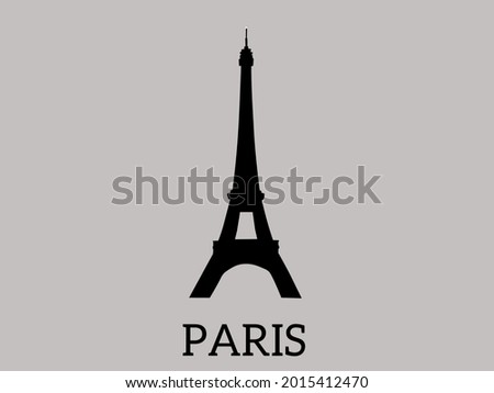 graphic illustration depicting the eiffel tower.  There is the inscription "Paris".  The graphic showcases the iconic historical art of the French nation.