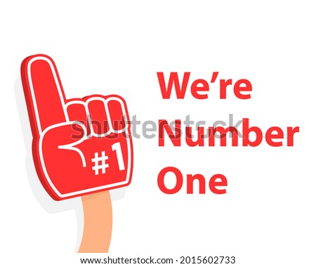 We're Number One poster. Clipart image