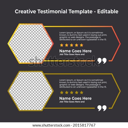 Creative Editable Vector Quote, Quotation bubble, Banner illustration, Testimonial, Infographics, Text in brackets, Citation empty speech bubbles, Textbox isolated on Black background