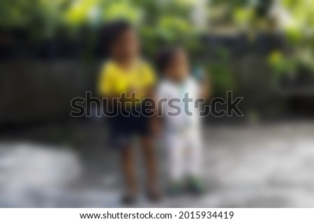defocused abstract background of little boy