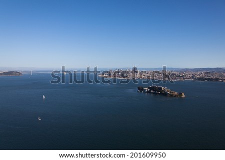 San Francisco's beautiful cityscape in the bay area 