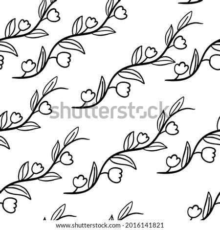 
vector illustration pattern on white background flowers