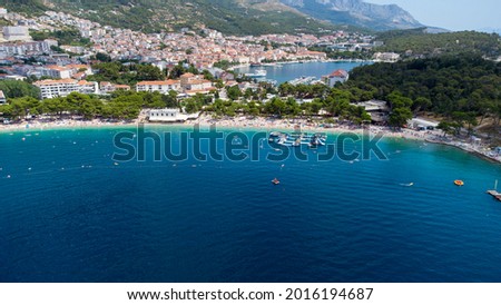 Croatia Makarska Blue beach galaxy