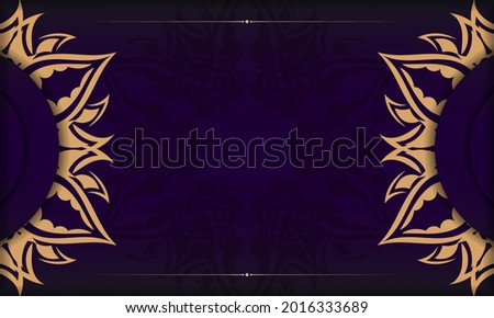 Purple luxury background with abstract ornament. Elegant and classic vector elements with space for your text.