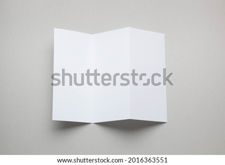 Blank empty letterhead on gray background