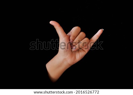 this is sign language letter Y