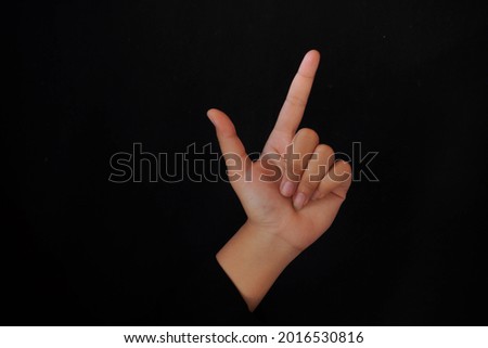 this is sign language letter L