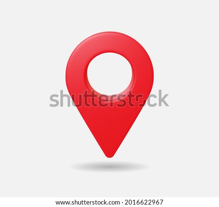 Realistic Location map pin gps pointer markers vector illustration for destination. 3D Style. Royalty-Free Stock Photo #2016622967
