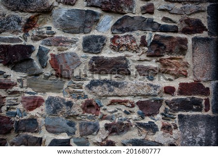 The Old Stone Wall Texture in color