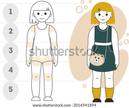 proportions of a little girl