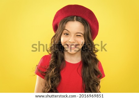 Emotional expression. Girl artistic kid practicing acting skill. Acting academy. Playful teen model. Acting skills concept. Tips and tricks to loosen up in front of camera. Acting school for children