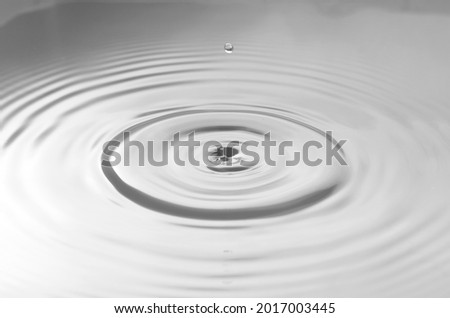 The water point is a representation of a symbol of calmness in attitude and depth in thinking, besides that it can also be interpreted as a form of purity of the spring Royalty-Free Stock Photo #2017003445