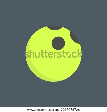ฺBowling ball icon symbol vector, isolated on black background, illustration Vector EPS 10 