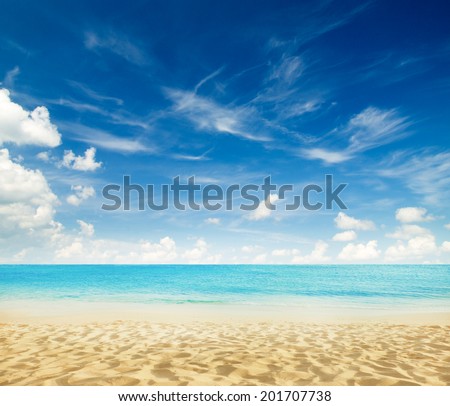 tropical beach Royalty-Free Stock Photo #201707738