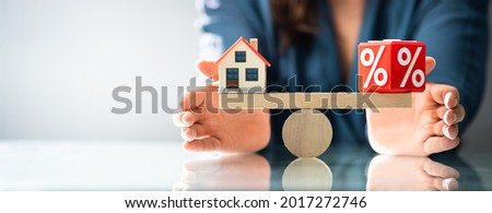 House Interest Rates Balance And Loan Percentage Concept Royalty-Free Stock Photo #2017272746
