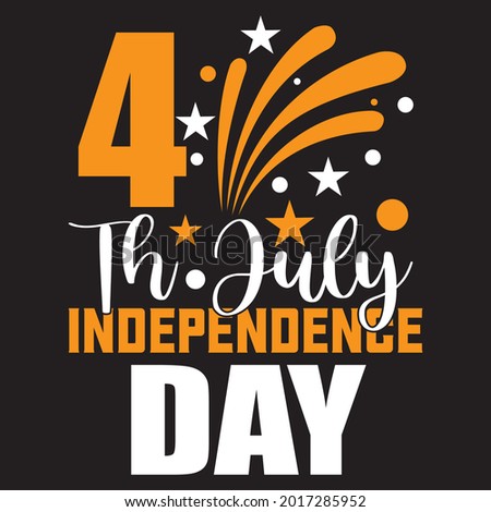 4th july independence day t shirt design, vector file.