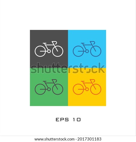 modern bicycle logo design template