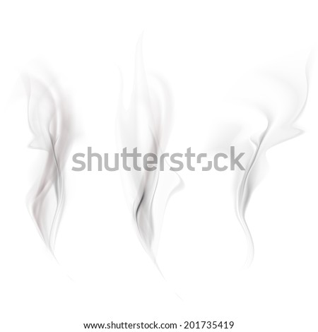 Vector set of smoke