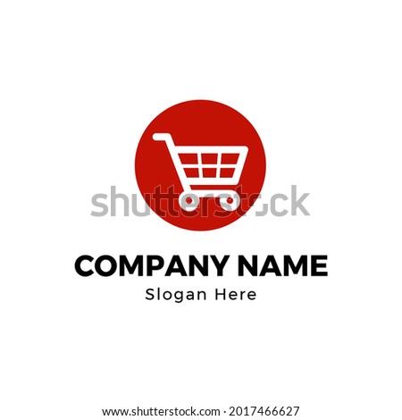 shopping chart logo design template
