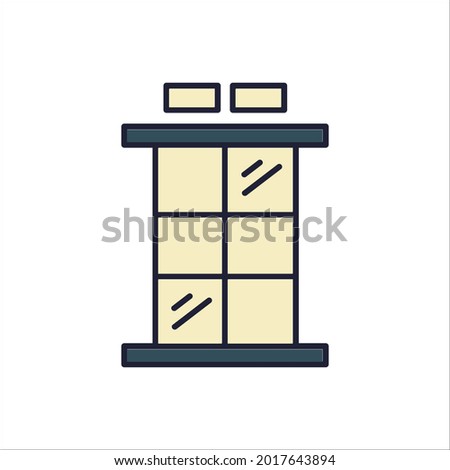Window  icons symbol vector elements for infographic web