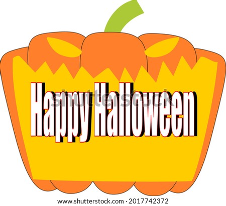 Jack O Lantern with Halloween logo