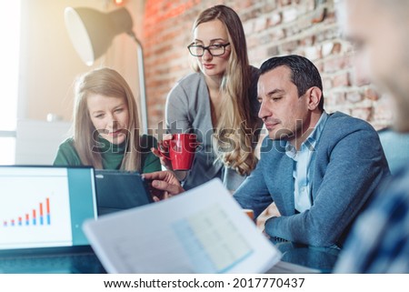 startup business people discussing venture capital investment with investor Royalty-Free Stock Photo #2017770437