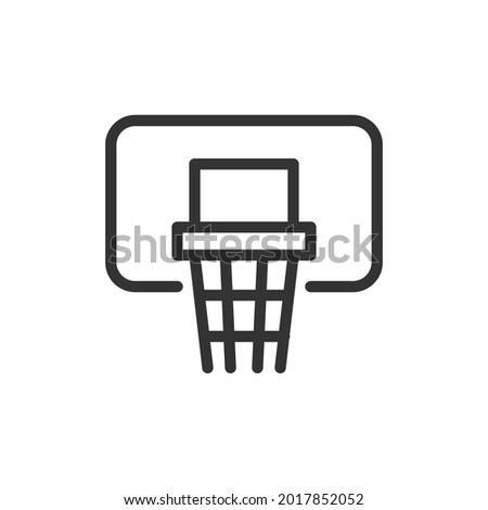 Outline design of basketball icon. Premium symbol for UI, app and web. Vector stroke object. Perfect basketball line icon.