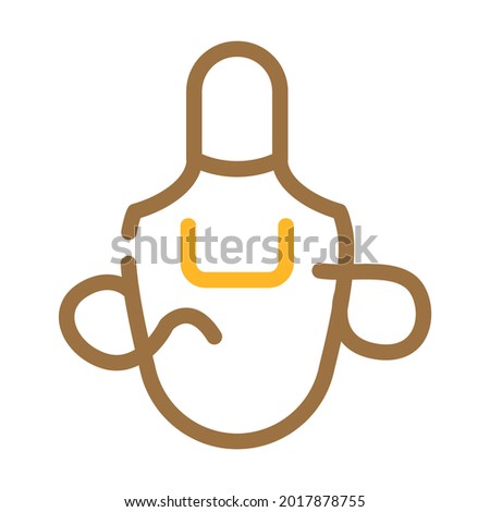 welder apron color icon vector. welder apron sign. isolated symbol illustration