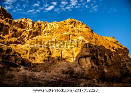 Ancient Nabataean site known as Little Petra in Jordan
