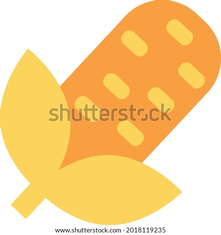 Latest and Trending icon of corn cob for web and mobile. Royalty-Free Stock Photo #2018119235