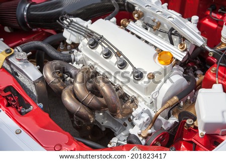 Car engine - under the hood