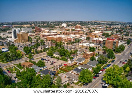 Aerial View of Rapid City, South Dakota in Summer Royalty-Free Stock Photo #2018270876