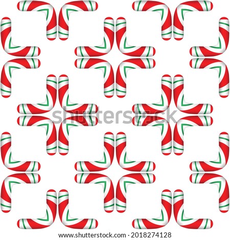 Curves Patterns for Christmas vector illustration
