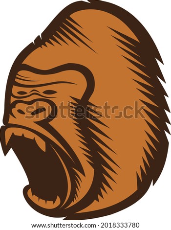 Creative and strong Gorilla logo vector isolated 